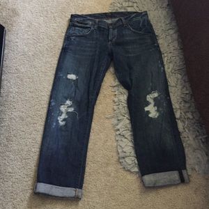 ❤️citizens of humanity cropped jeans